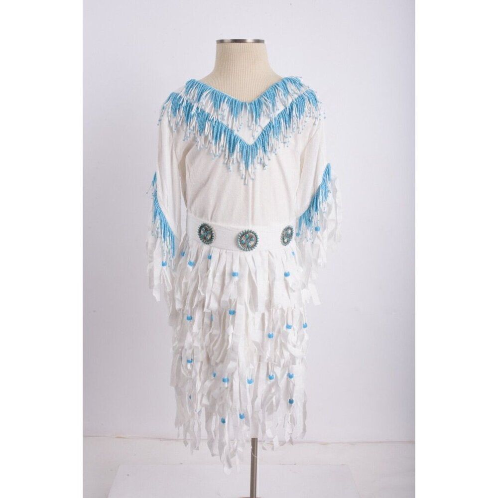 Chasing Fireflies Kids Indian Halloween Costume Dress Native American Size 6 New